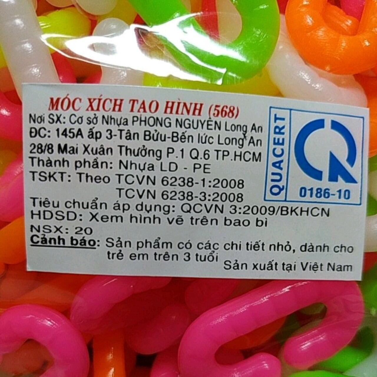 Đồ Chơi Móc Xích Nhựa Tạo Hình ( Túi 500g )