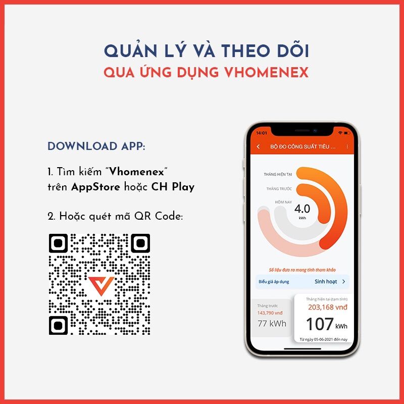 Công tơ bộ giám sát tiêu thụ điện thông minh