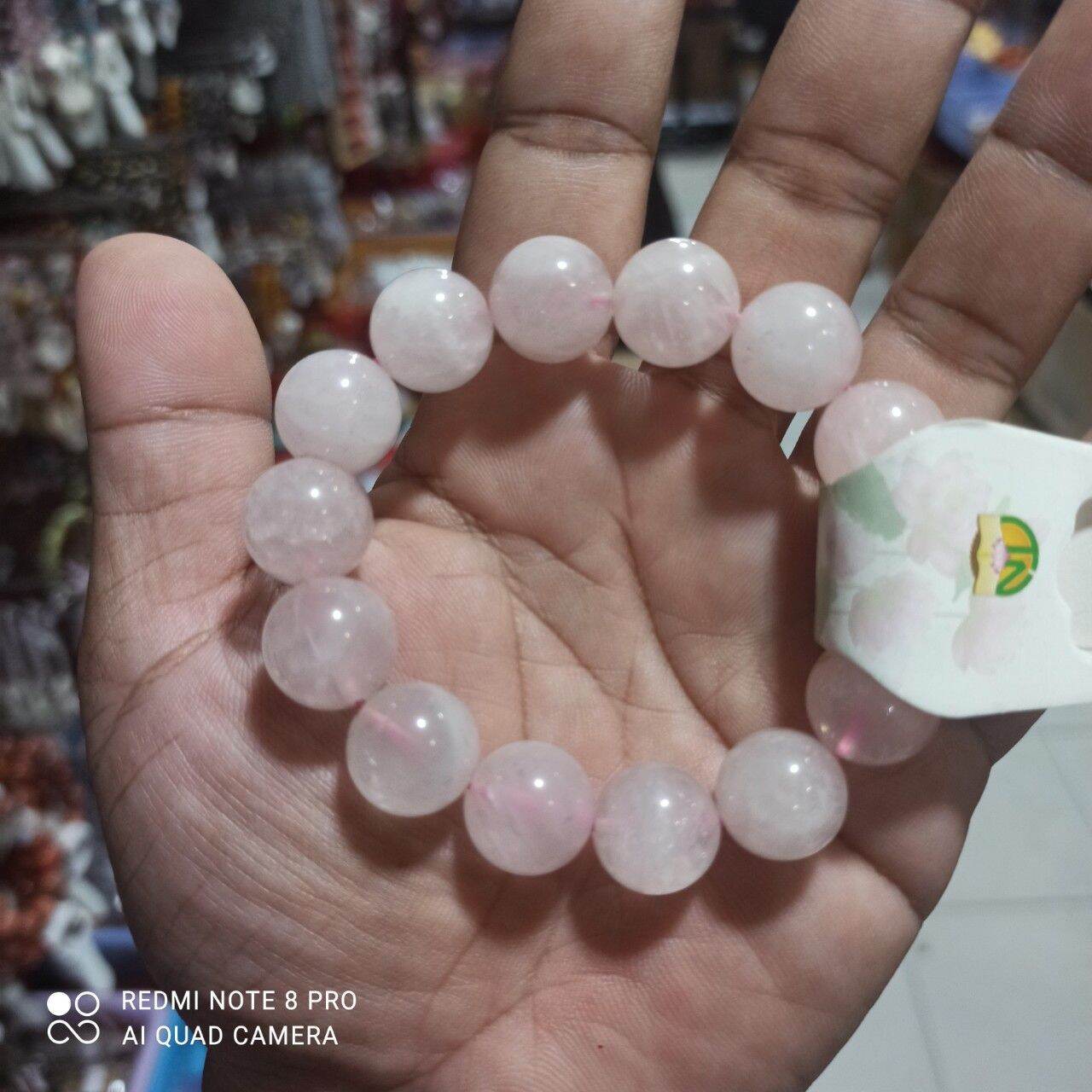 Vòng tay đá thạch anh hồng