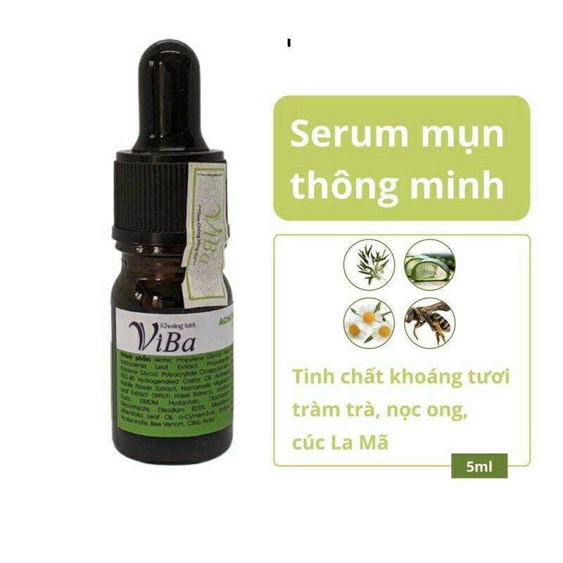 (Chính Hãng) Serum Chấm Mụn Tràm Trà Nọc Ong Viba An Toàn Với Cả Bà Bầu