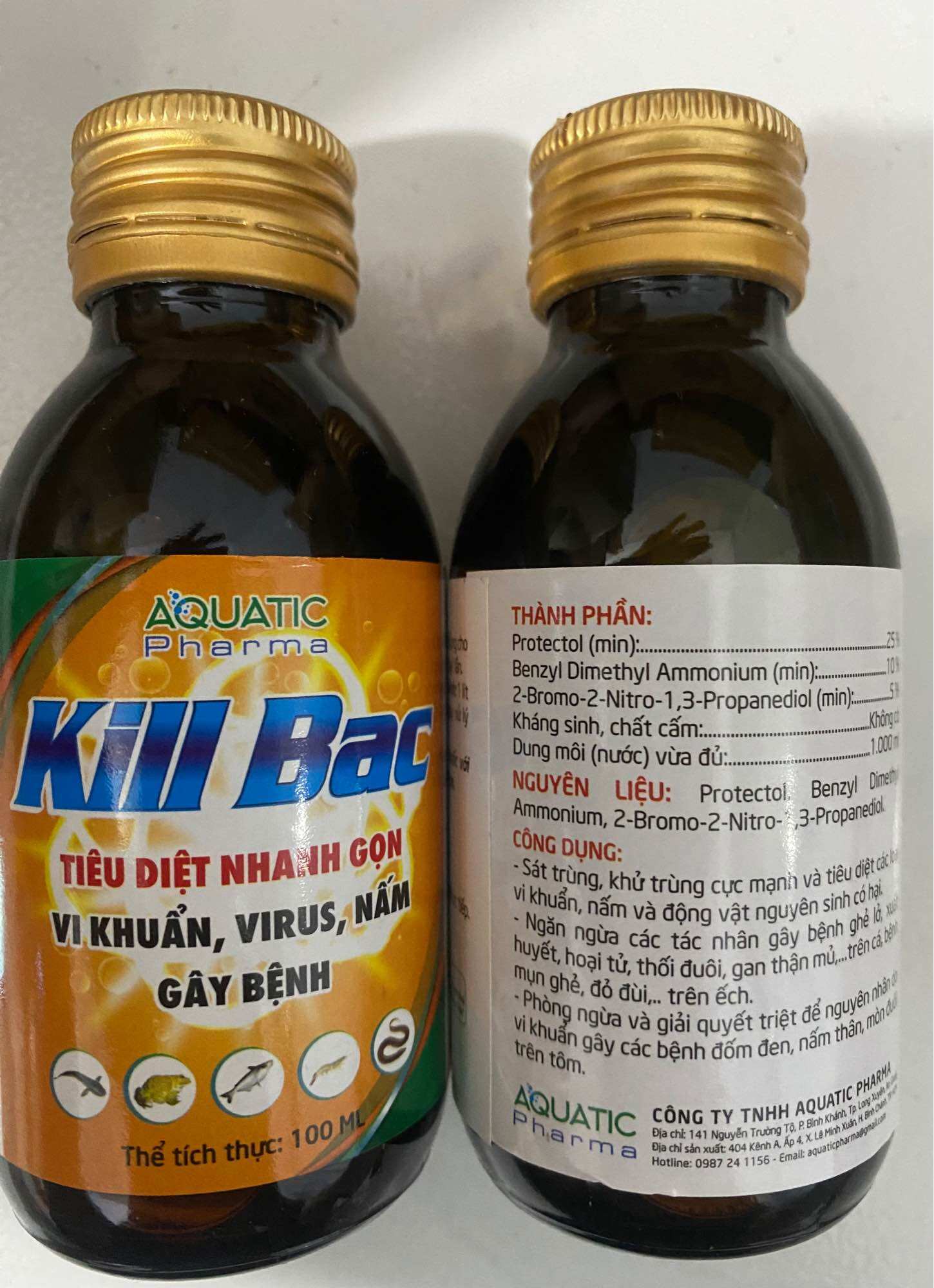 Kill Bac phòng tri ghẻ lở, nấm trên ếch, ba ba, lươn, cá