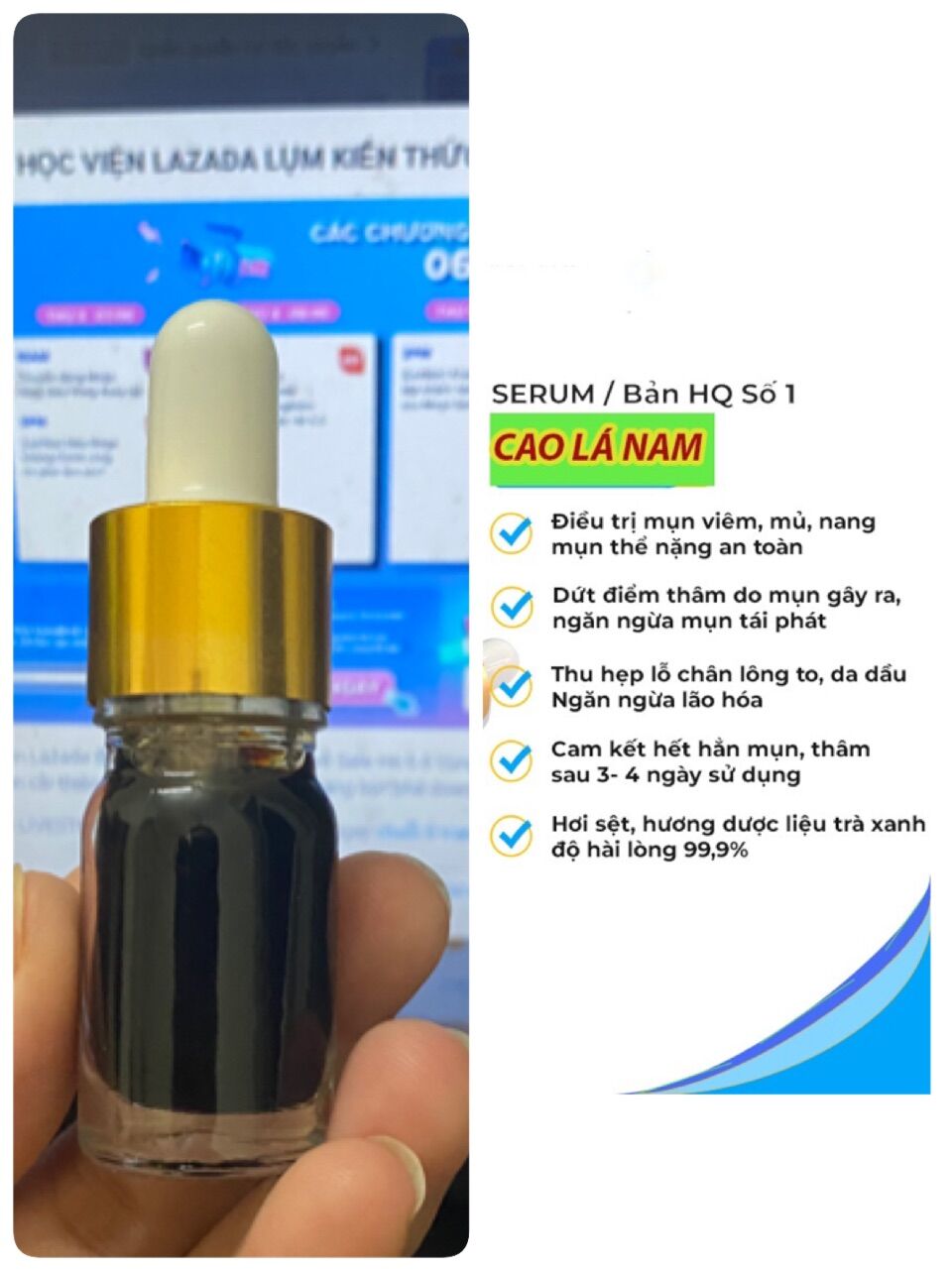 Huyết Thanh cao mộc mễ sạch mụn thâm hiệu quả
