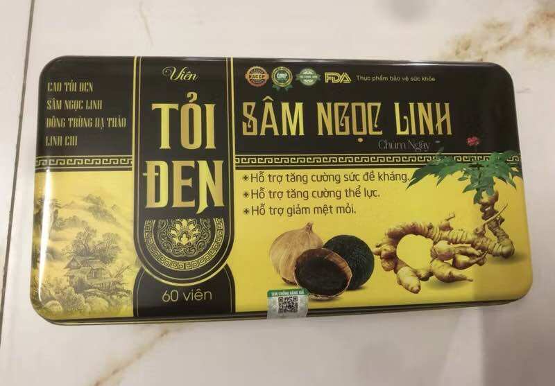 Viên Tỏi Đen Sâm Ngọc Linh Hỗ Trợ Cải Thiện Sức Khỏe & Sức Đề Kháng( Hộp 60 viên )