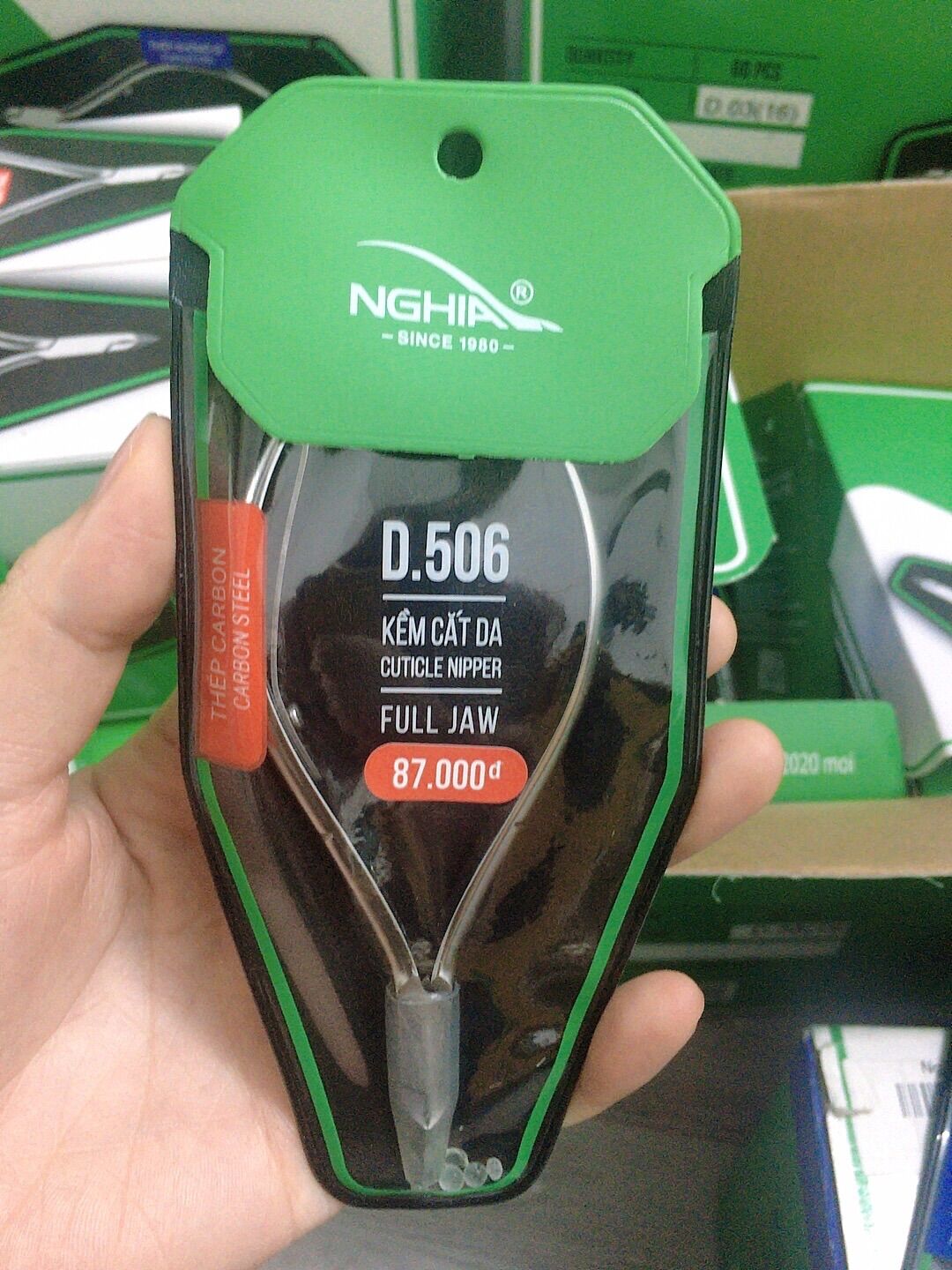 Kềm cắt da d506, kìm nhặt da d506- kềm nghĩa chính hãng