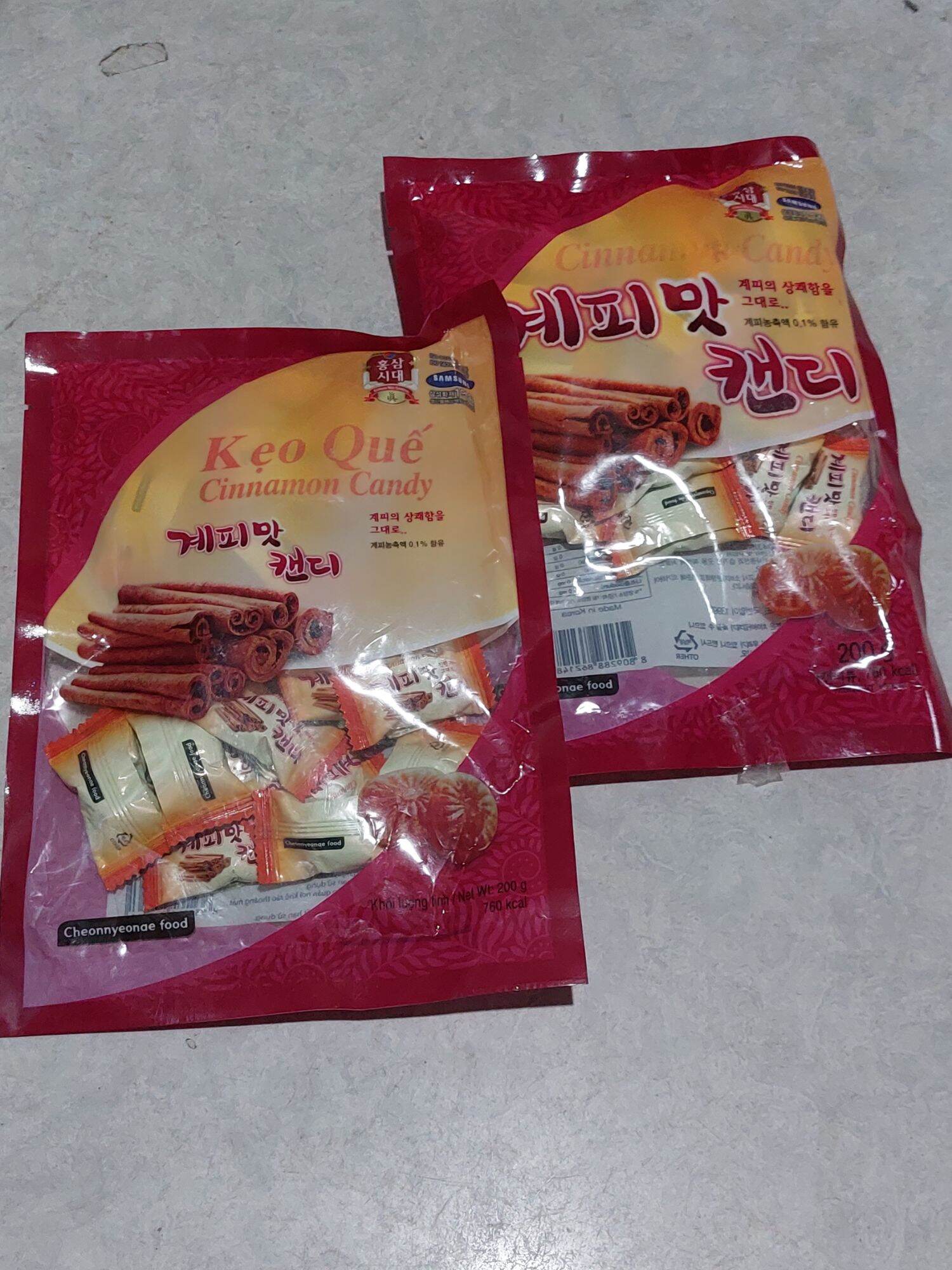 Kẹo quế cứng hàn quốc