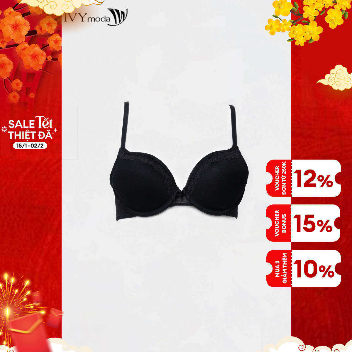 Áo lót viền ren IVY moda MS 14X1335