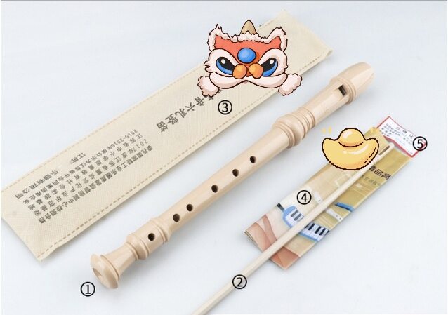 Sáo dọc recorder học sinh DS - chất lượng tặng que vệ sinh