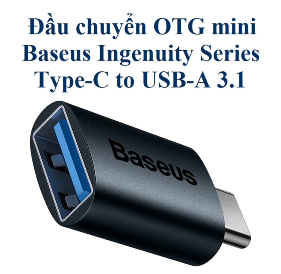 Đầu chuyển đổi BASEUS USB 3.1 Type C sang USB
