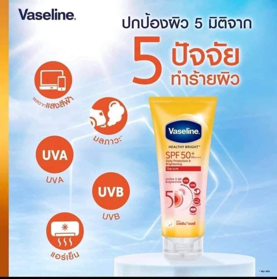 Vaseline healthy bright chống nắng spf 50 thái lan