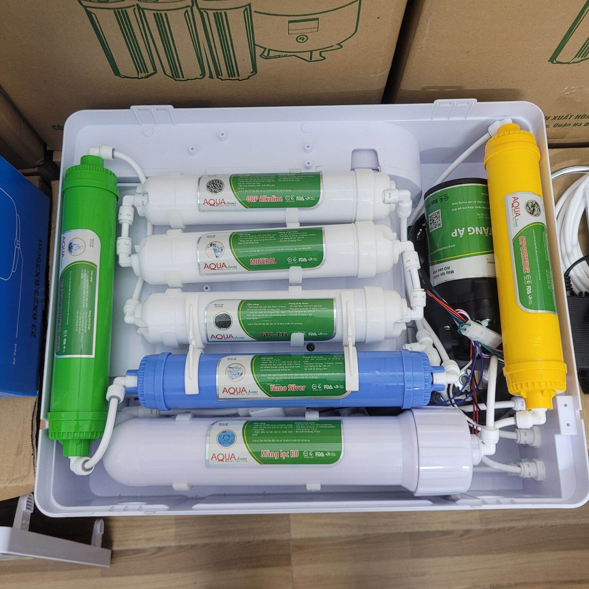 Máy lọc nước RO 10 cấp lọc AQUA - 0333597888