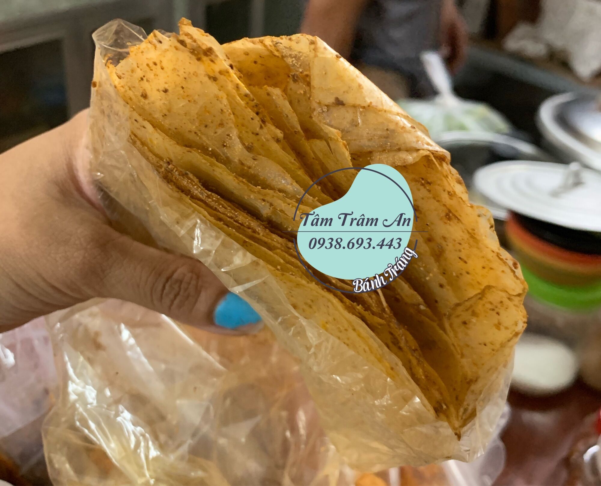 bánh tráng muối nhuyễn (60g) 5 bịch