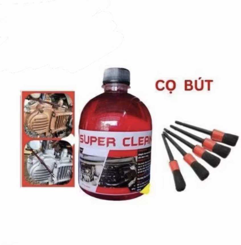 (Kèm bàn chải) Superclean tẩy lóc máy 500ml