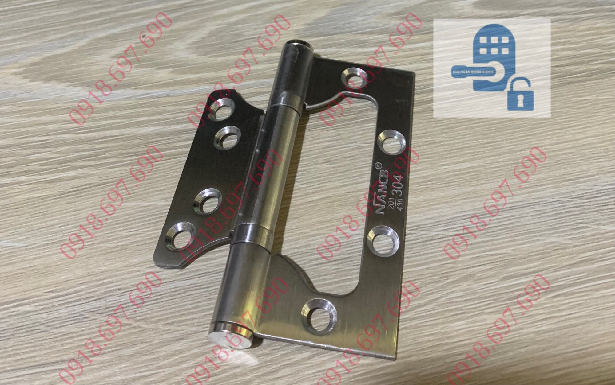 Bản lề inox âm dương cửa gỗ