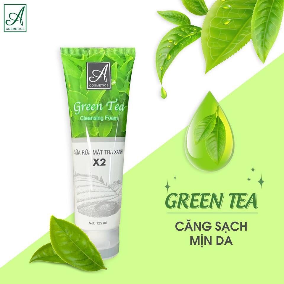 Sữa rửa mặt trà xanh A x2