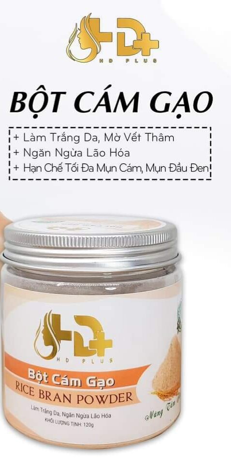 bột cám gạo làm mặt nạ dưỡng trắng da 120g
