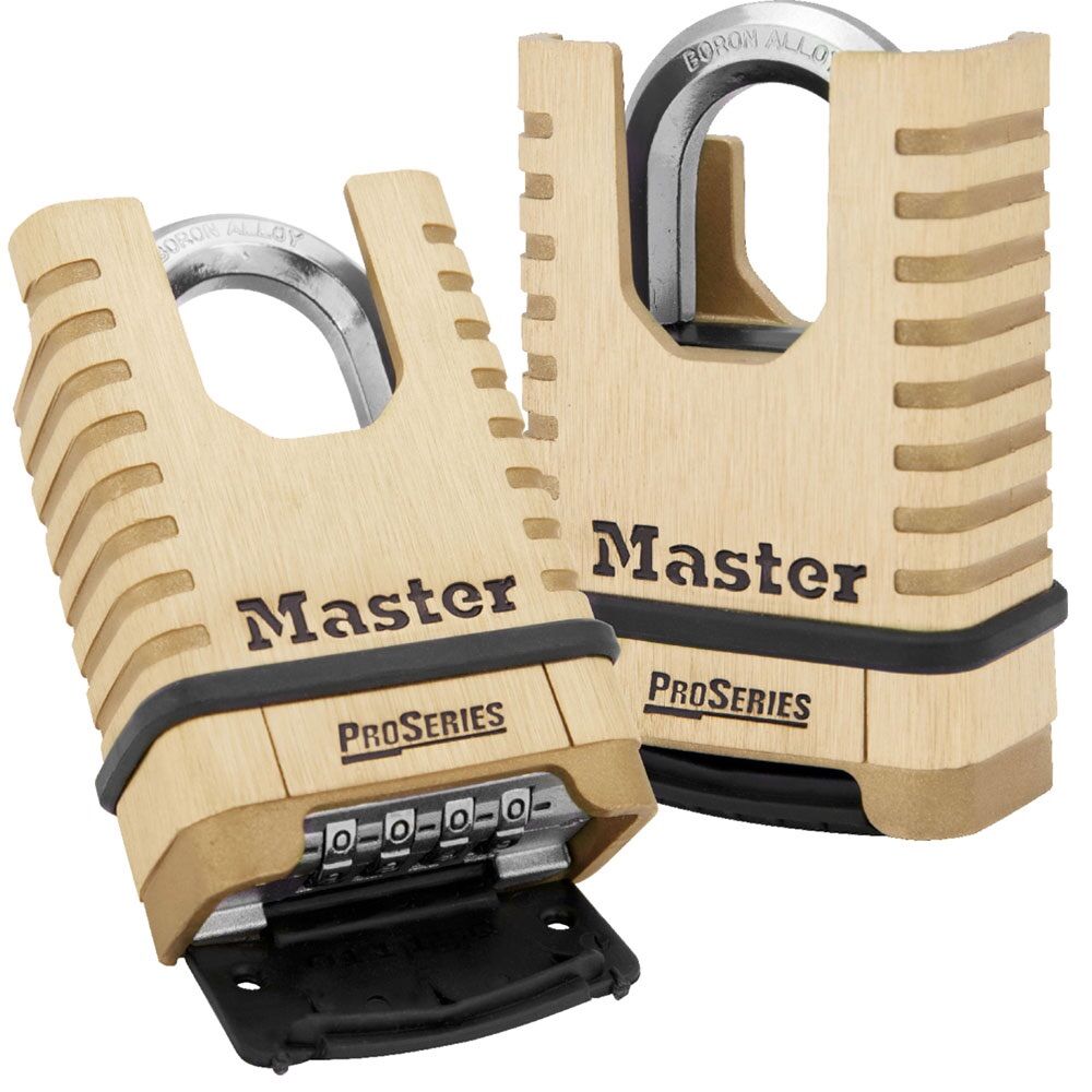 Khóa số chống cắt master lock 1177 d thân đồng nguyên khối 57mm có vai chống cắt - mitishop
