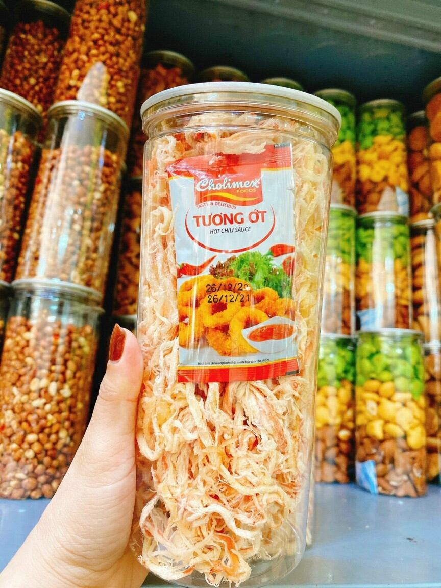 Mực hấp nước dừa hủ pet 300g