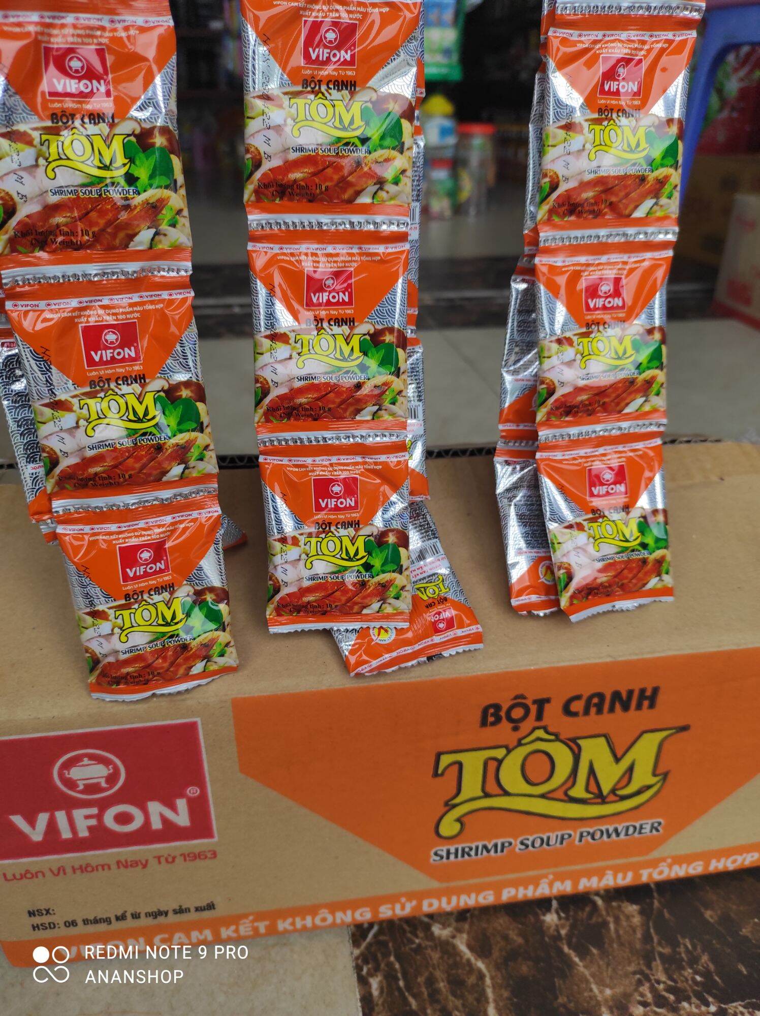 Bột canh tôm vifon thùng 480 gói