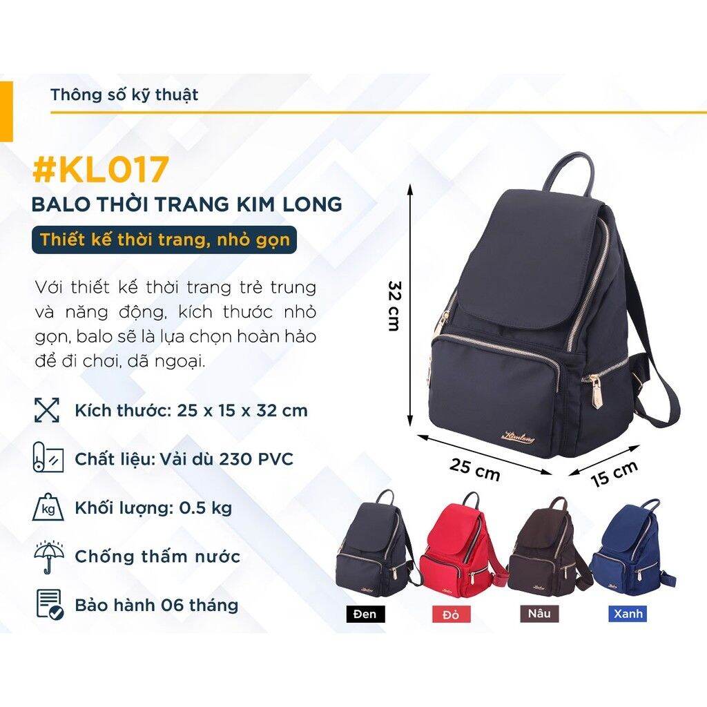 [HCM]balo thời trang nữ kim long KL017