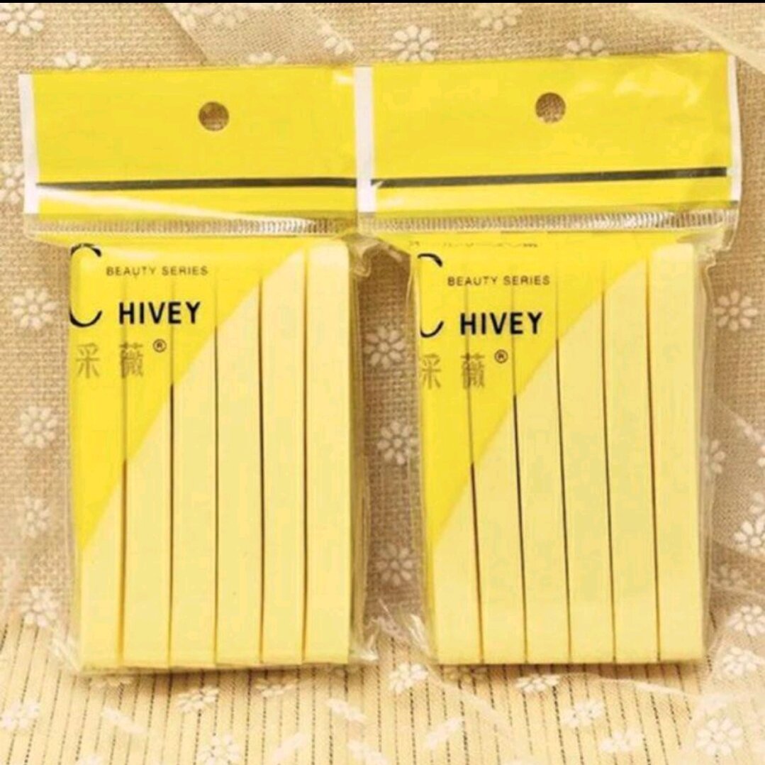 Bọt Biển Rửa Mặt Bông Nở Chivey Nhật[ Túi 12 Miếng]