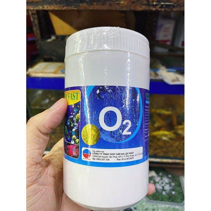 OXY FAST 200 G cung cấp oxi cho hồ cá phòng mất điện