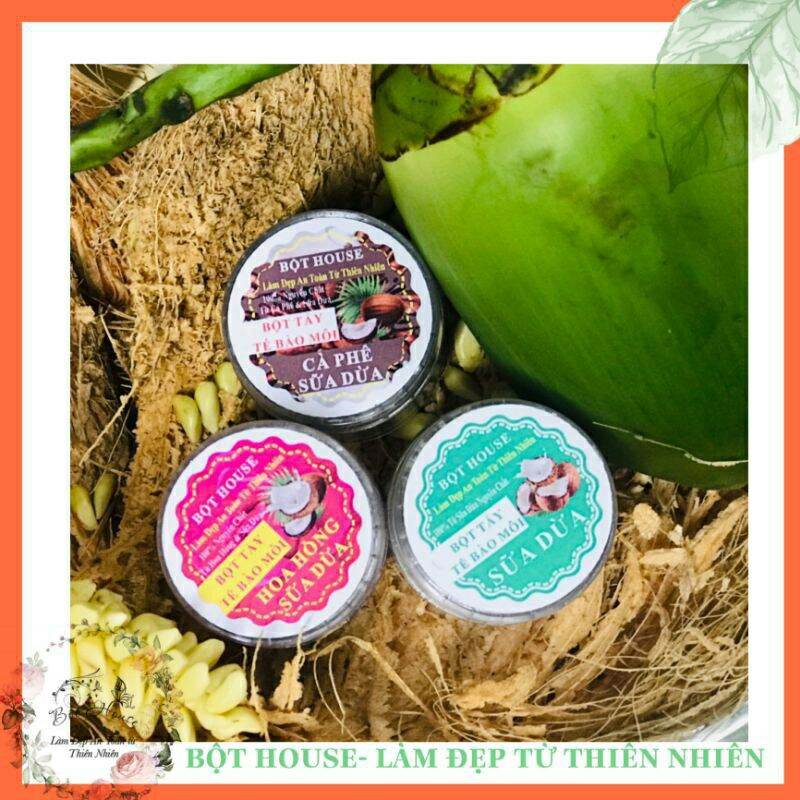 Tẩy tế bào chết môi handmade nhà bột