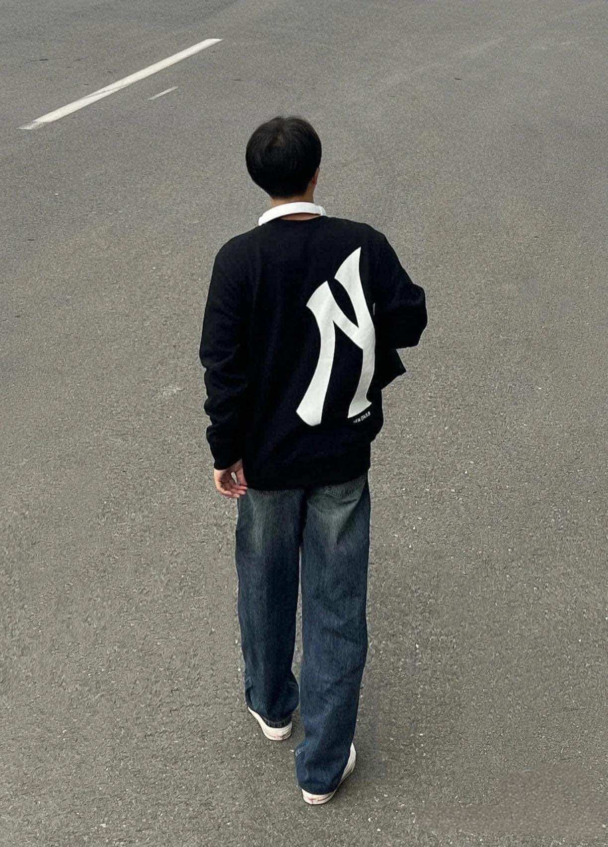 (Auth) Áo Sweater New Era NY lệch