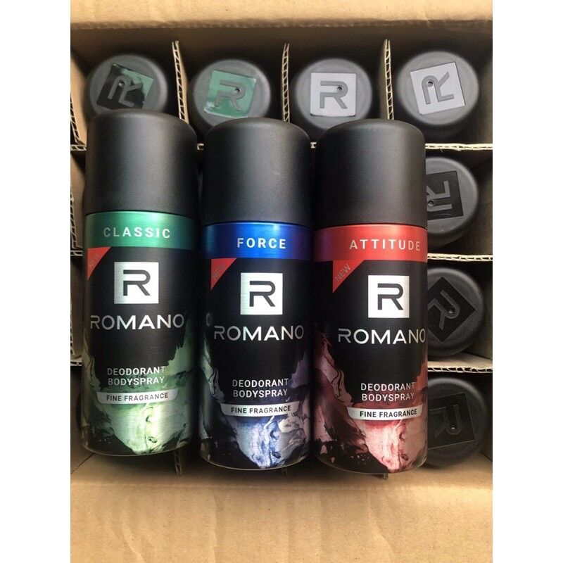 Xịt khử mùi romano 150ml hương nước hoa