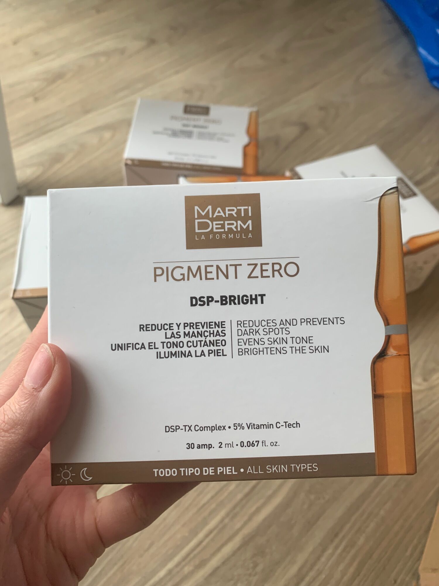 Tinh chất martiderm pigzero dsp bright ampoule dưỡng sáng đều màu da