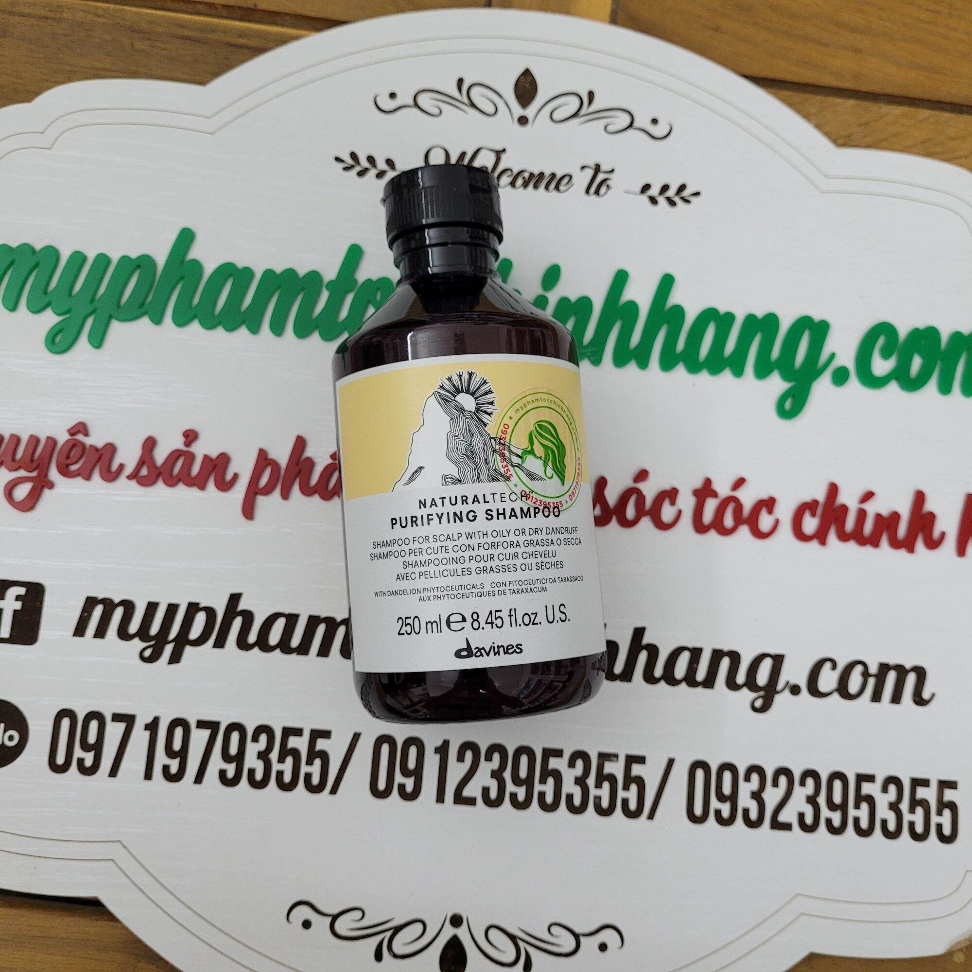 Dầu gội Davines Purifying giảm gầu 250ml