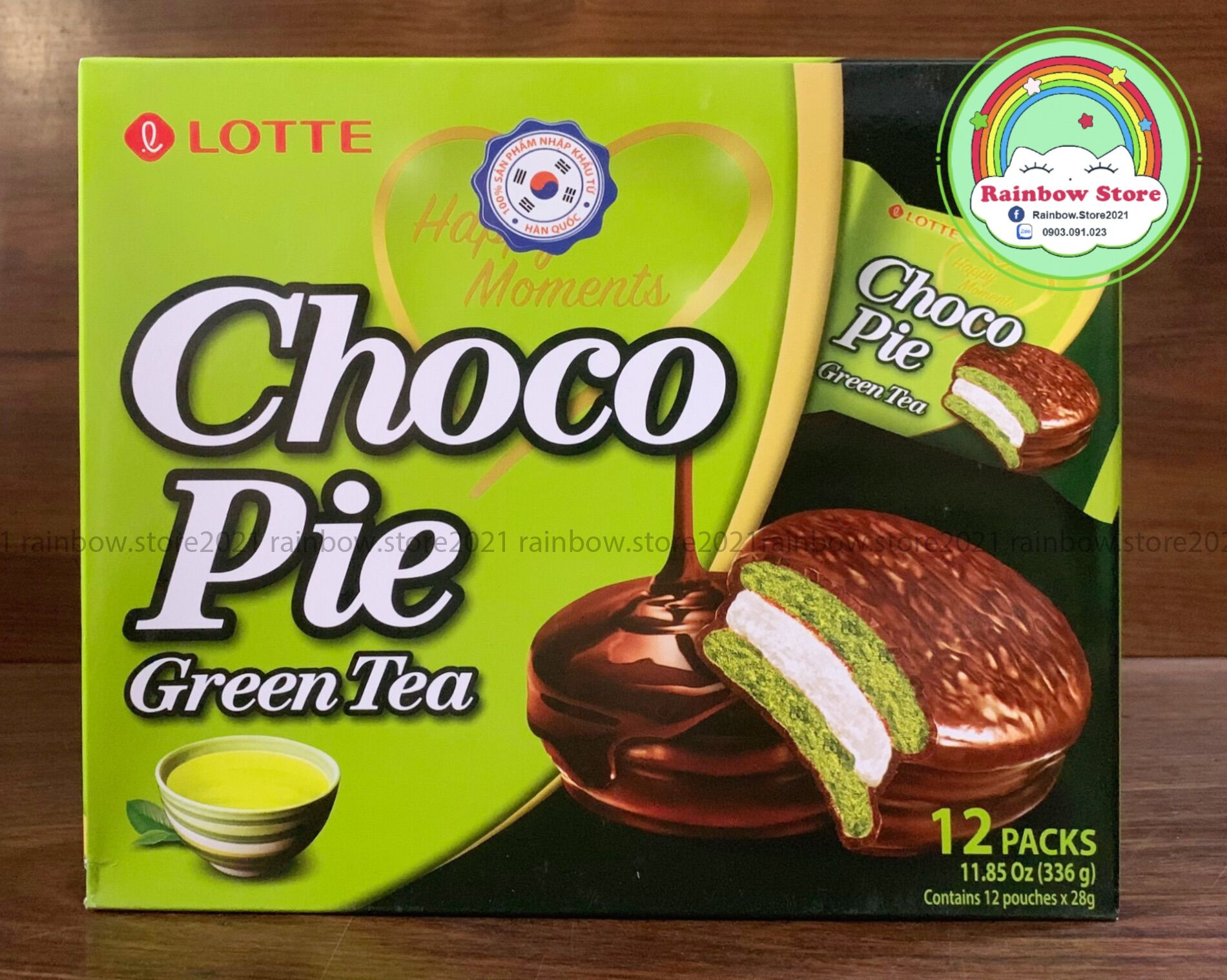 [HCM]Bánh chocopie Lotte Trà Xanh