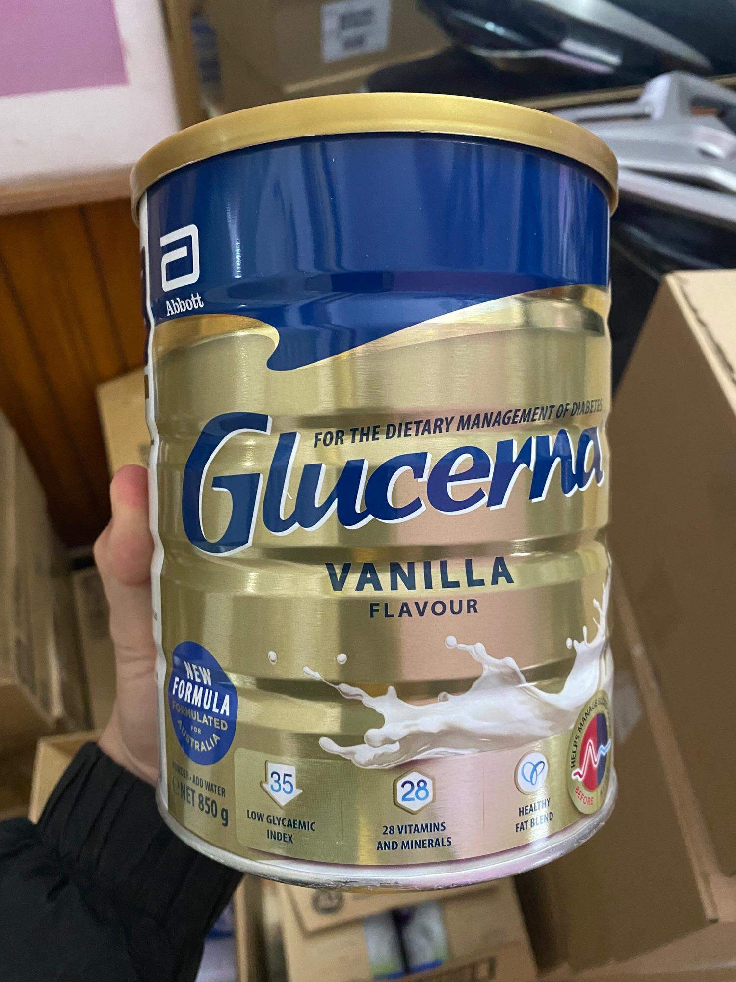 Sữa Bột Glucerna Úc 850g Dành Cho Người Tiểu Đường [Mẫu mới - Date 2023]