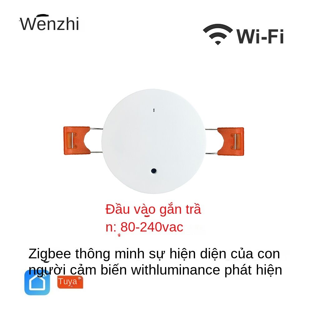 ZigBee Wifi MmWave Human Presence Motion Sensor With Luminance/Distance Detection 5/110/220V Tuya Smart Life Home Automation