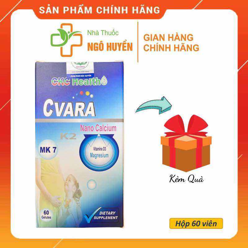 Canxi Cvara hộp 60 viên ⚡nhập khẩu Pháp⚡