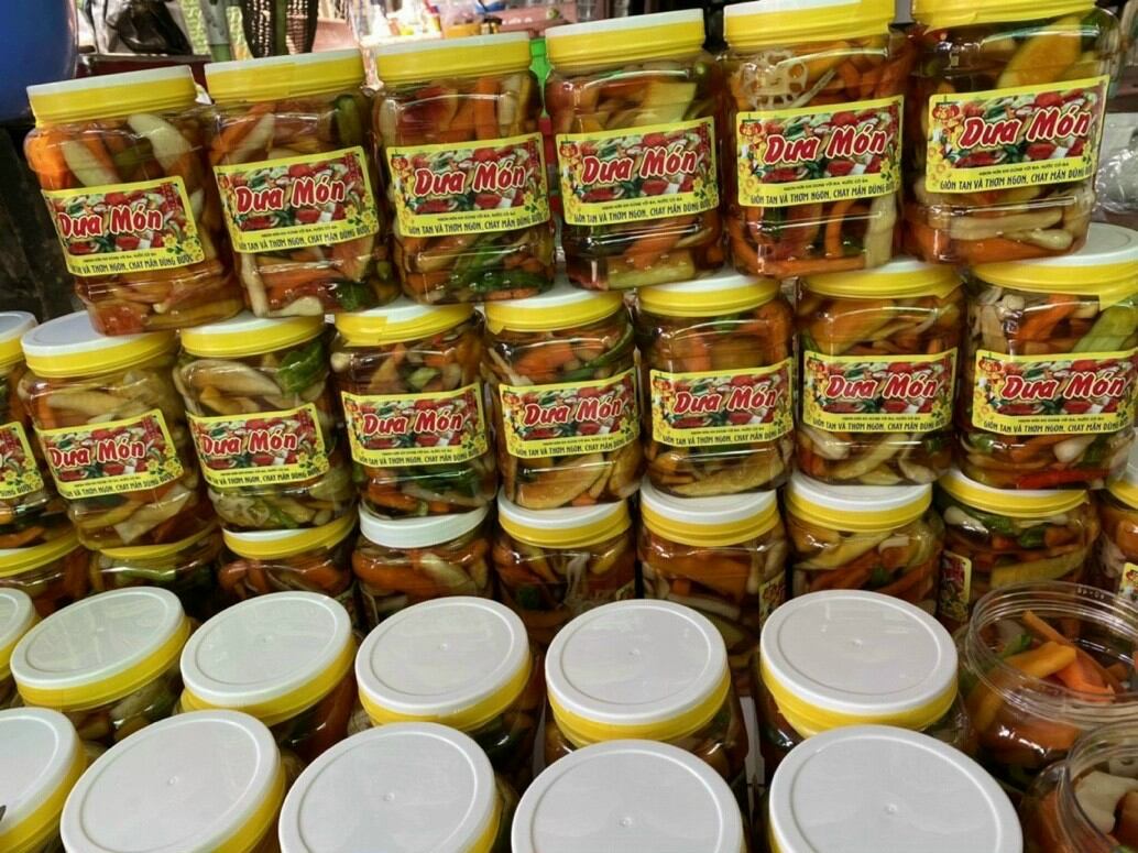 Hũ 1kg dưa món chay mặn đều dùng được