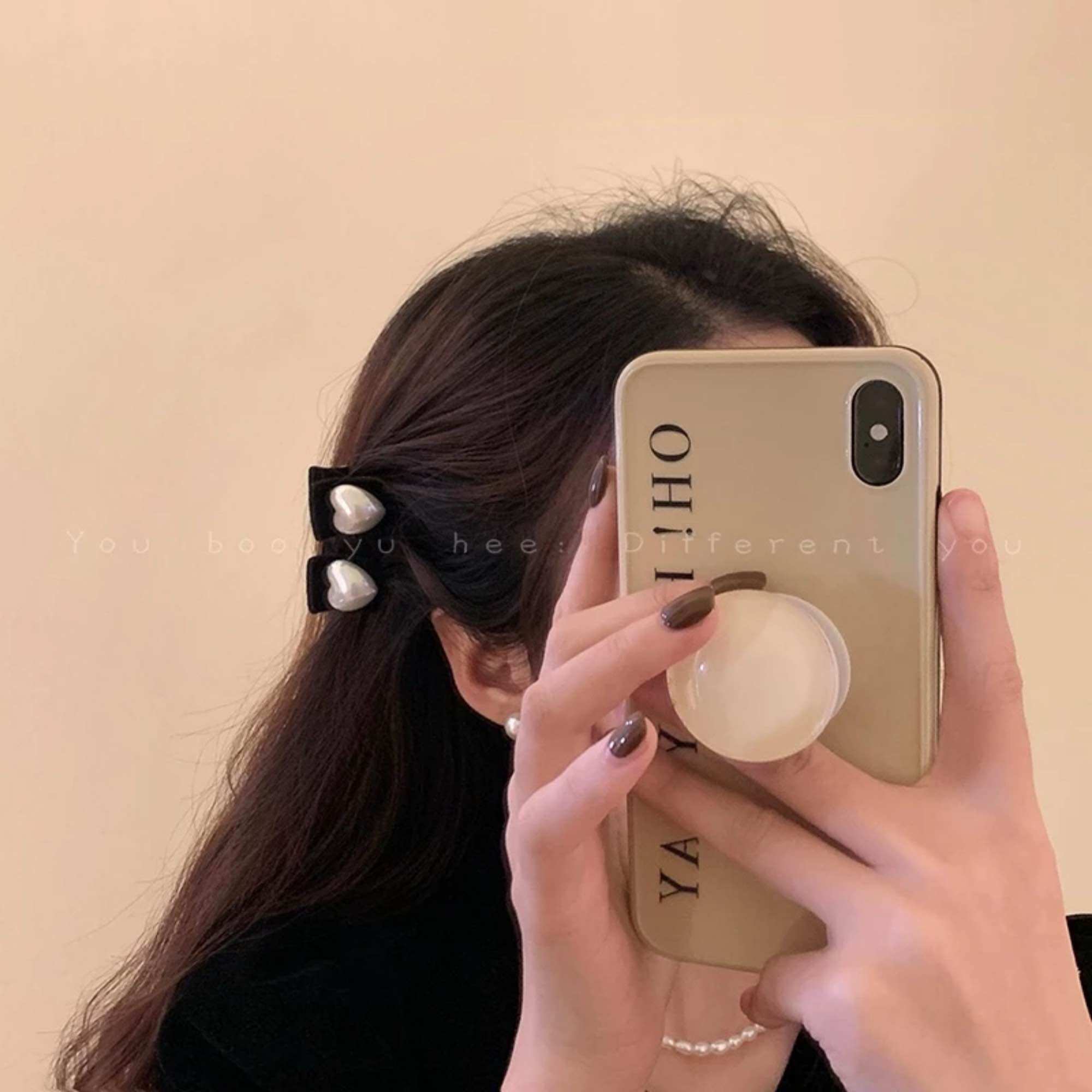 Korean Beaded Hair Clip