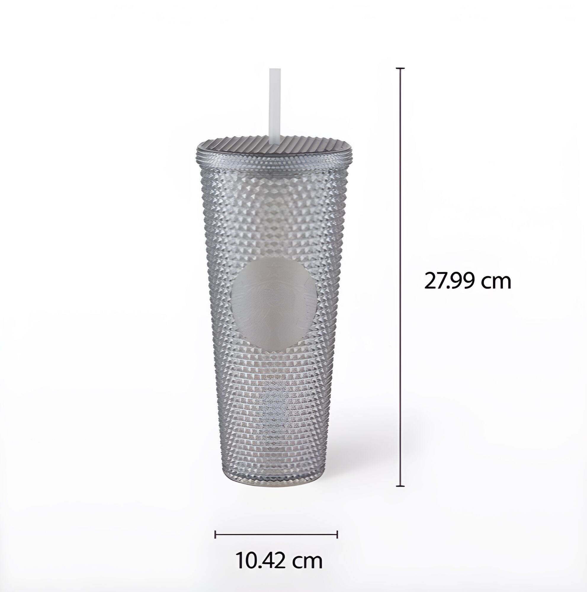 Ly Starbucks Bling Glittering Grey Cold Cup 24oz Chính Hãng