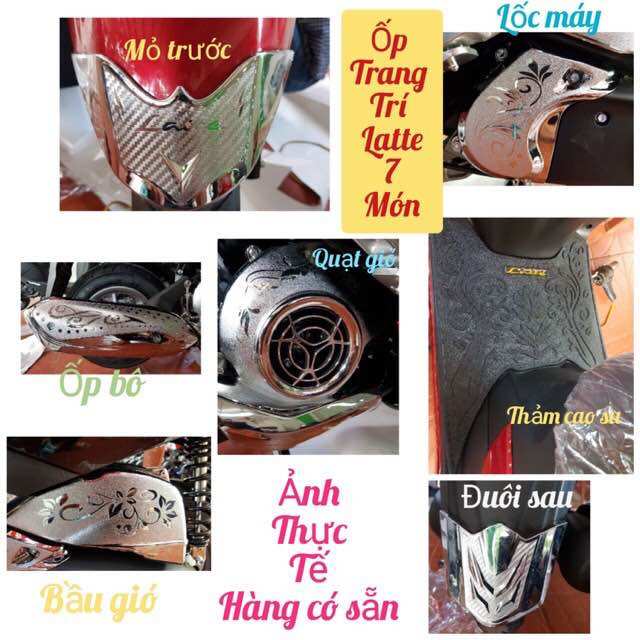 ốp trang trí latte các đời lắp chung nhau