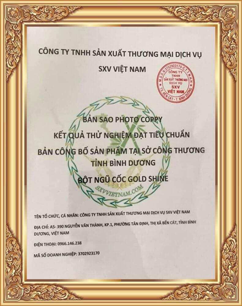 Ngũ cốc dinh dưỡng GOLD SHINE (Dinh dưỡng cho mọi người)