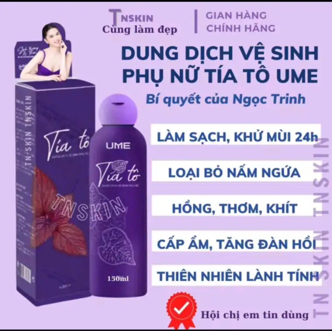 Dung Dịch Vệ Sinh Lá Tía Tô Nano bạc 150ml