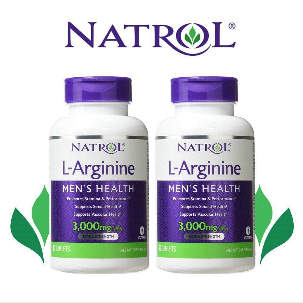 Viên uống Natrol L-Arginin Men s Health 3000mg 90 viên của Mỹ