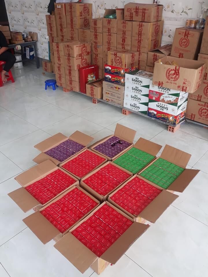 6 CHAI NƯỚC XẢ VẢI KHÔ ( 6 màu ) LÂM ĐẠI PHÚC