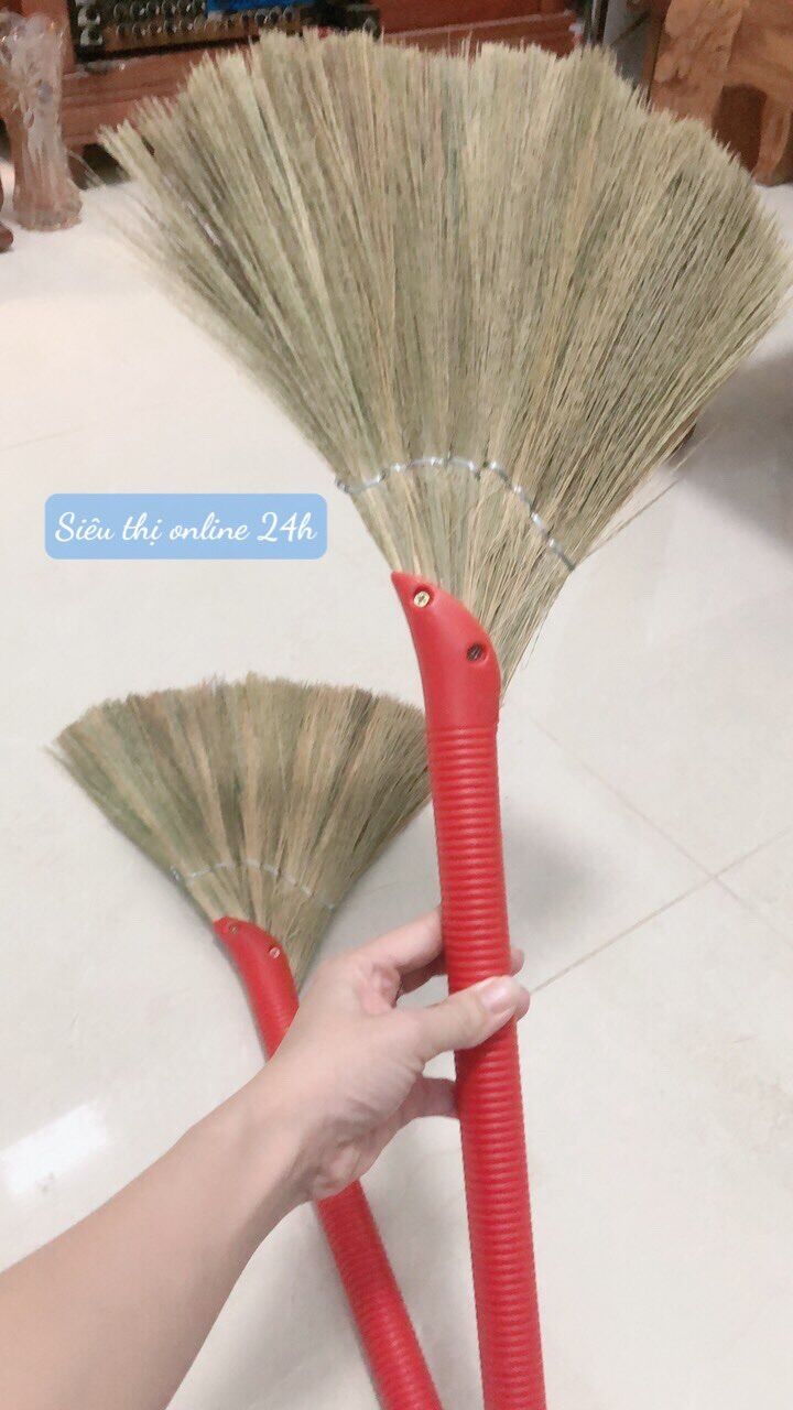 Chổi quét cán nhựa size mini 63cm