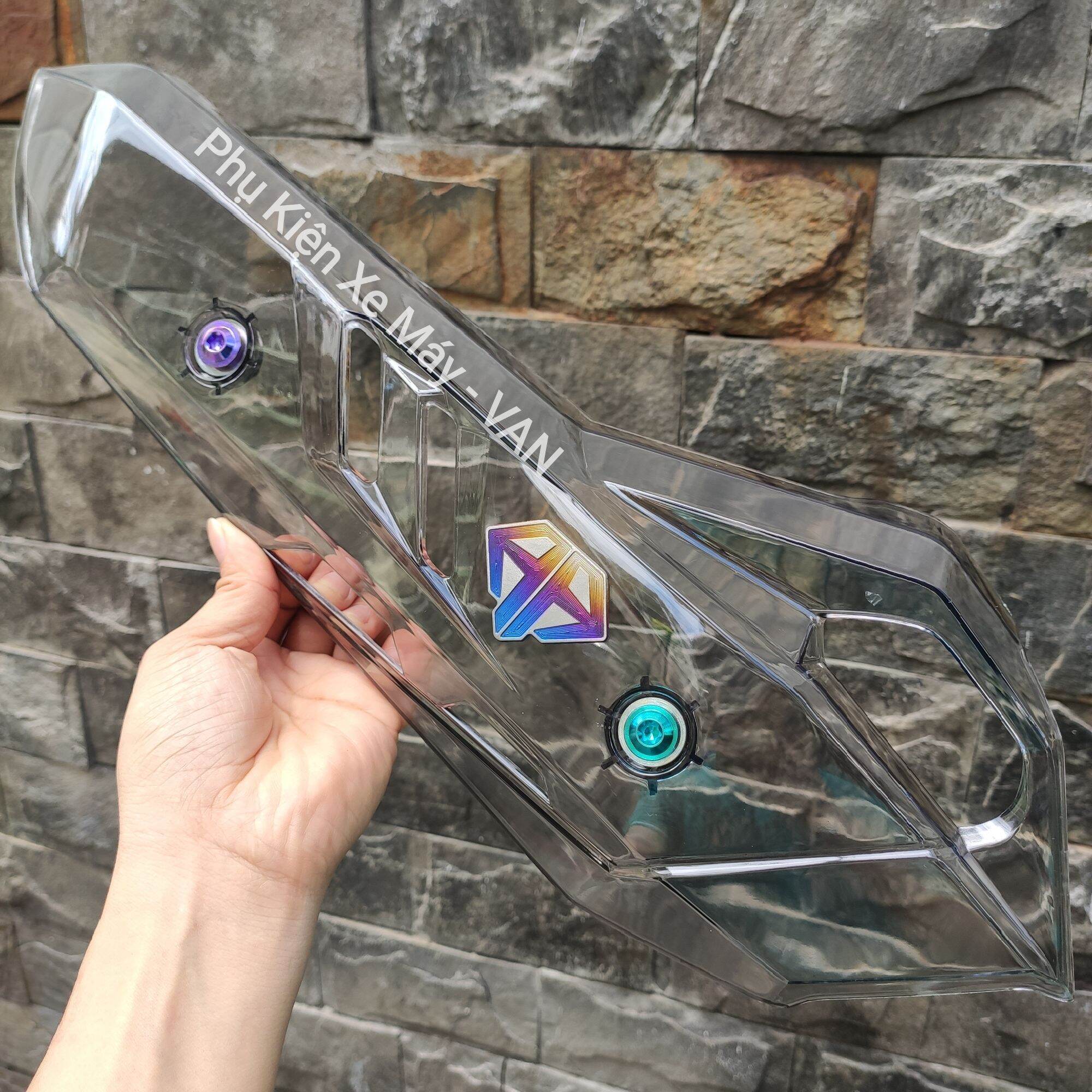 Che pô ốp pô ab airblade 2013-2021 màu khói trông suốt