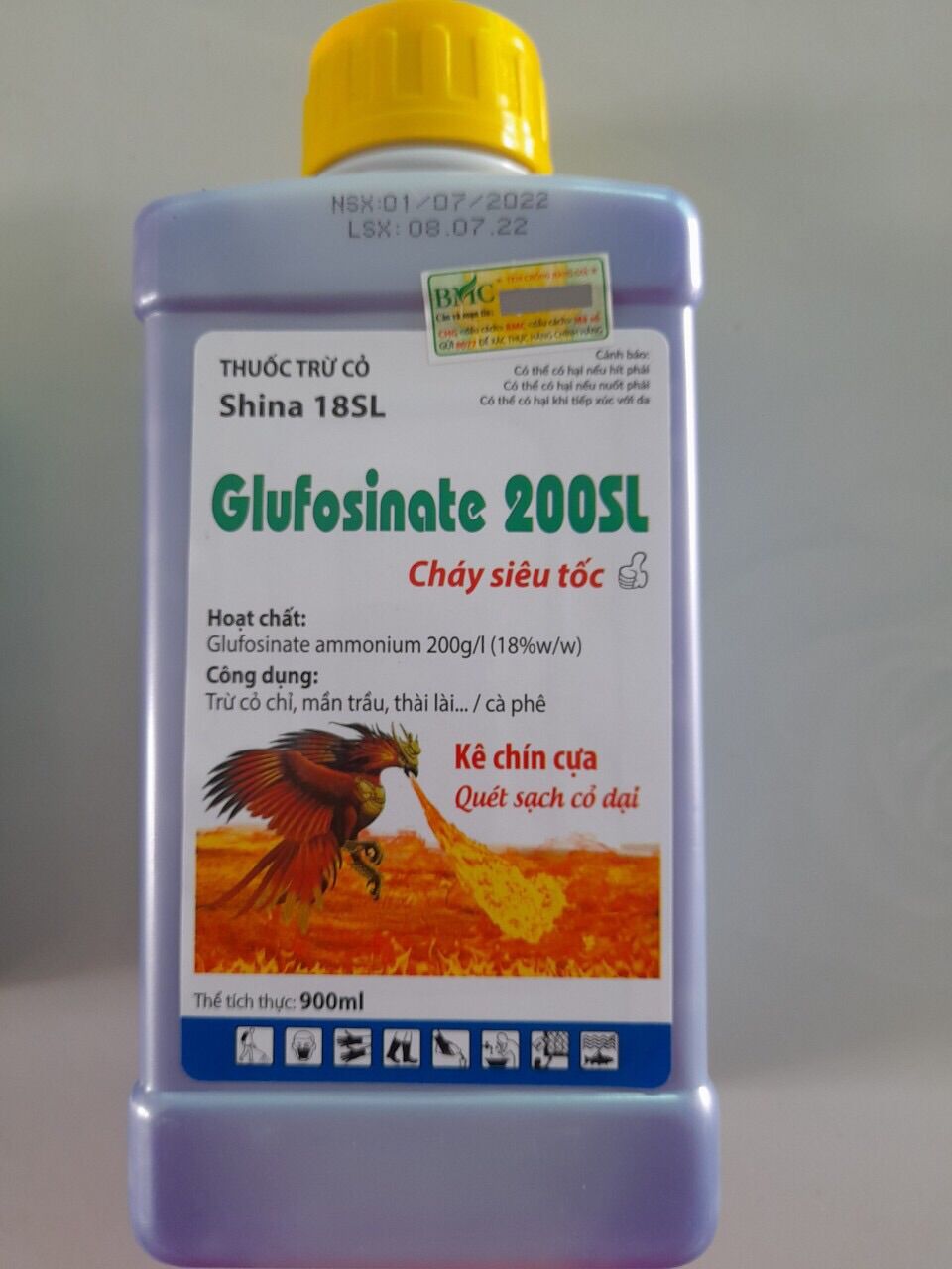 (Shop Ha79) Thuốc trừ cỏ Cháy lưu dẫn Hàm lượng 200 Hiệu Đại bàng phung lữa.
