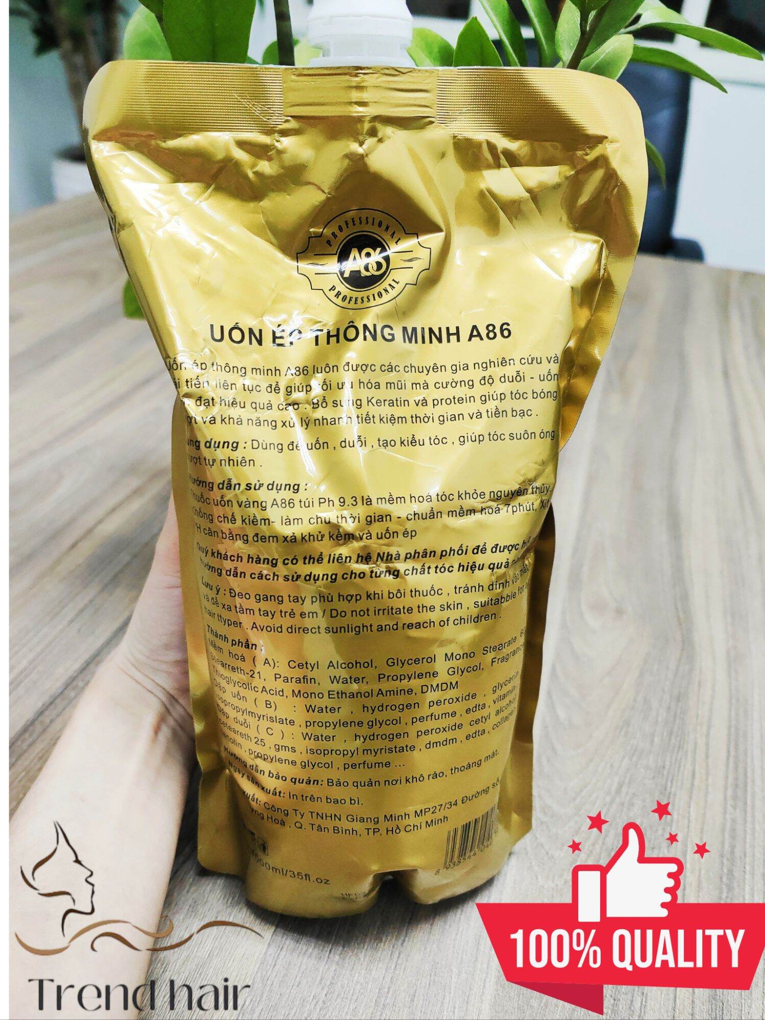 Uốn duỗi vàng A86 hương chocolate 1000ml