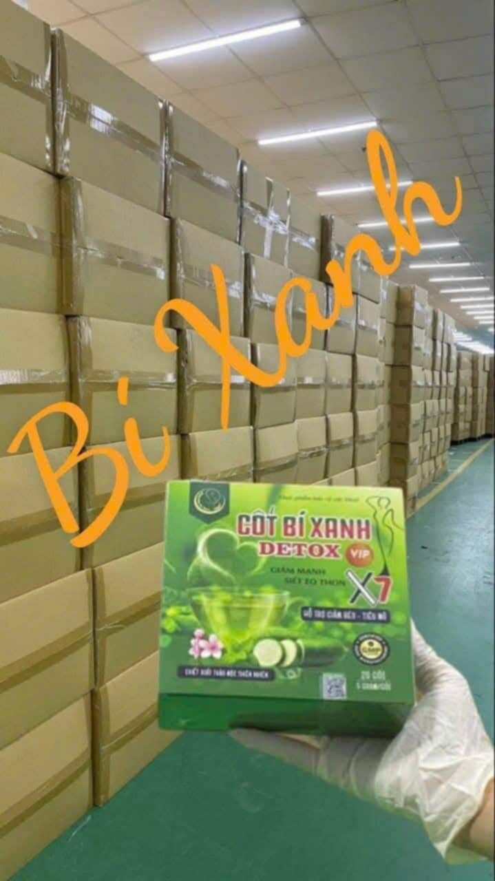 CỐT BÍ XANH DETOX  VIP MẠNH (Liệu trình dùng thử hộp 10 gói ạ)