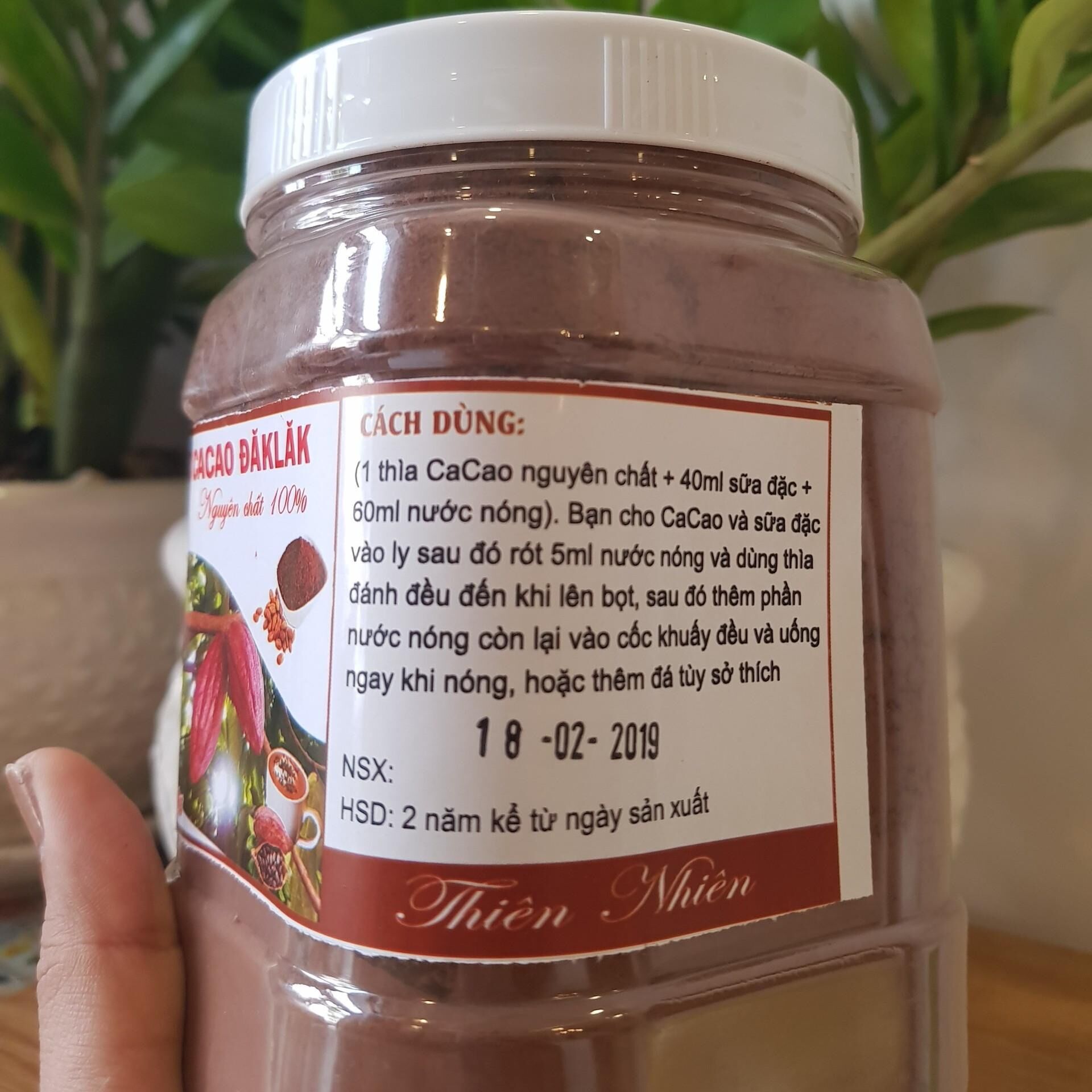 Bột Ca Cao nguyên chất hộp 500gr