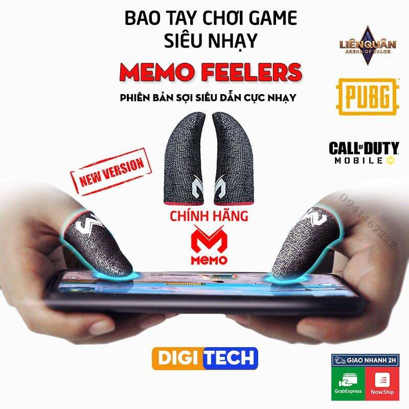 Memo Feelers GT3 | Bao tay, găng tay chơi game PUBG, Liên minh, chống mồ hôi, cực nhạy, không xù vải