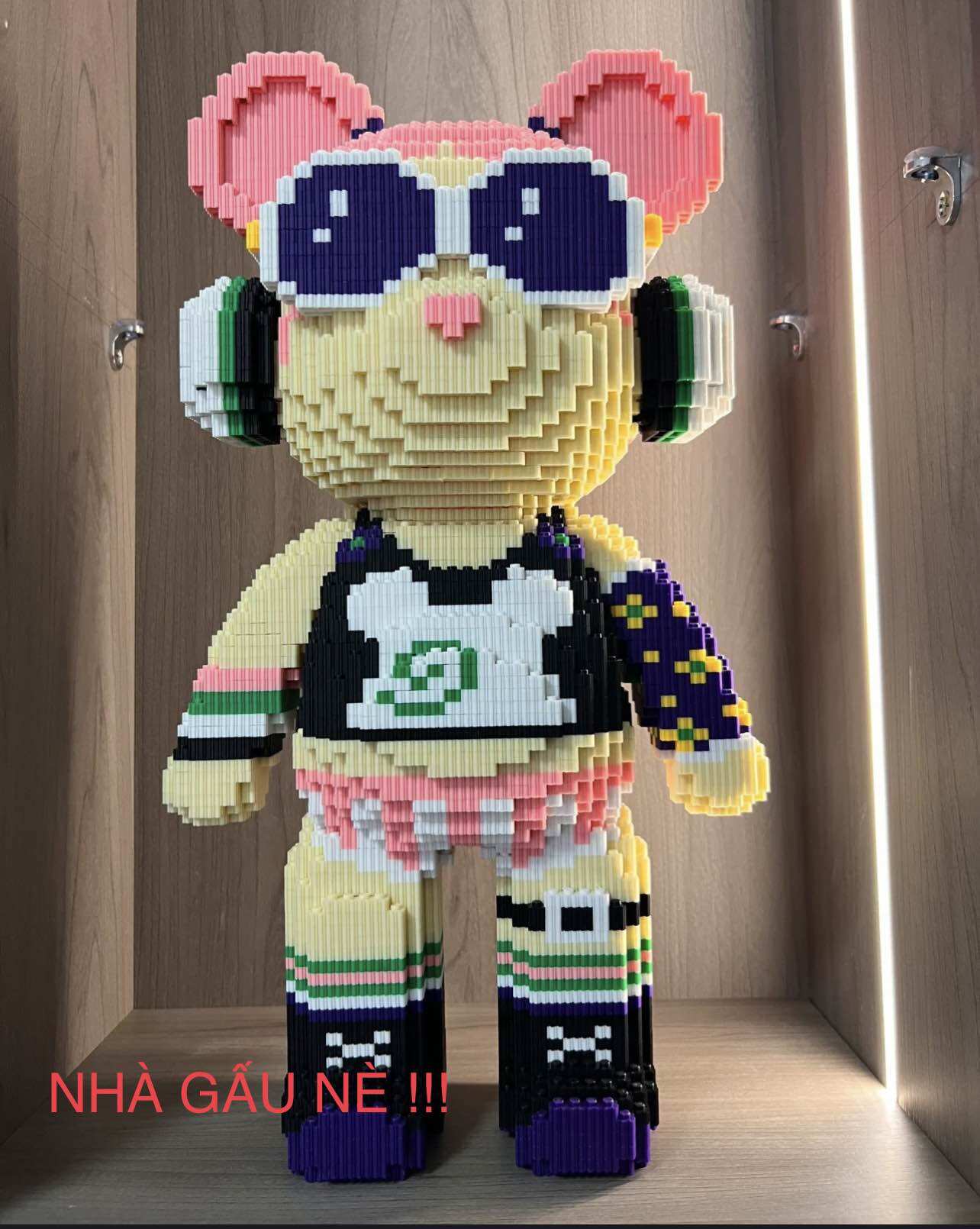 [TẶNG BÚA 🔨 ] MÔ HÌNH LẮP RÁP GẤU BEARBRICK SIZE 45CM/MÔ HÌNH LẮP RÁP CỠ LỚN